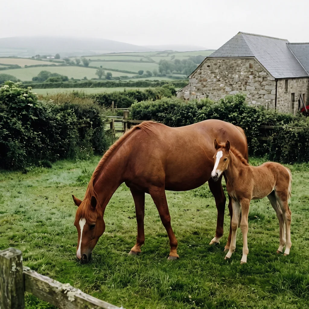 Élevage de chevaux au Écuries Karine Roux, Saint-Jean-Ligoure